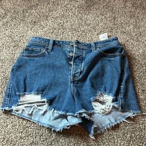 Hollister curvy high rise mom shorts
